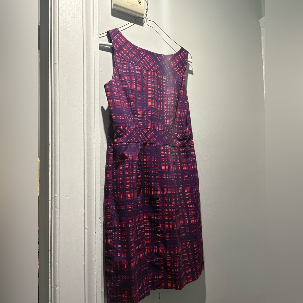 Purple and Red Sleeveless Dress